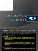 Latihan Penerapan Kalimat Efektif