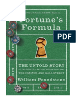 Fortune's Formula: The Untold Story of The Scientific Betting System That Beat The Casinos and Wall Street - William Poundstone