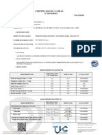 Certificado Cemento Portland Tipo I - UE 211021