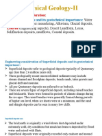 Physical Geology-II: Engineering Consideration