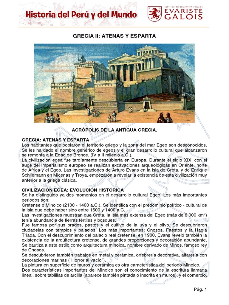 Historia de Atenas y Esparta en Grecia | PDF | Guerras Greco Persas ...