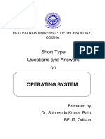 OPERATING SYSTEM SHORT QUESTIONS BY DR. S.K. RATH, BPUT