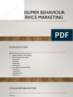 Consumer Behaviour in Service Marketing