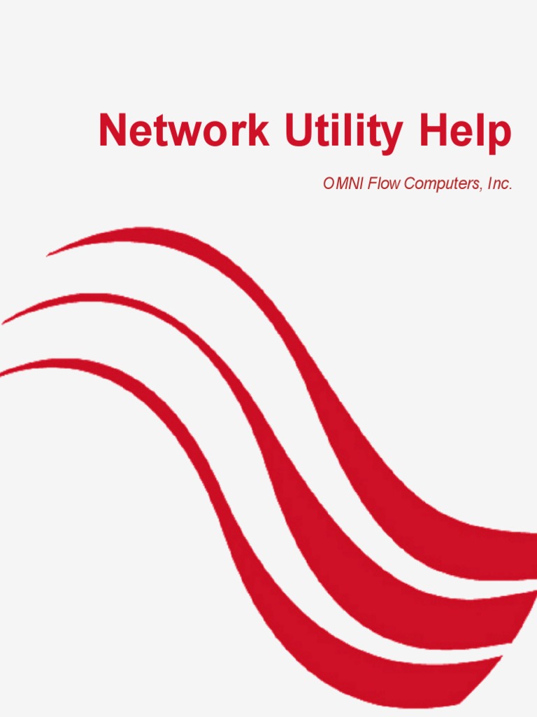 Network Utility Help OMNI Flow Computers, Inc PDF Window