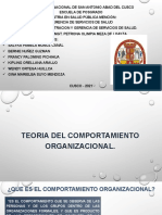 TEORÍA COMPORTAMIENTO ORGANIZACIONAL