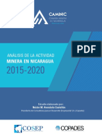 Estudio de Analisis de La Actividad Minera en Nicaragua 2015 2020