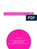 La Institucionalidad Del Arte