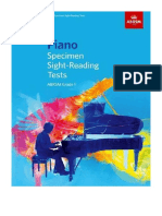 Piano Specimen Sight-Reading Tests, Grade 1 - Keyboard Instruments
