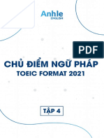 Chủ Điểm Ngữ Pháp Toeic Format 2021 - Tập 4