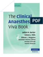 The Clinical Anaesthesia Viva Book - Julian M. Barker