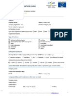Customer Information Form: Company Details