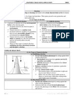 Selection and Speciation Notes