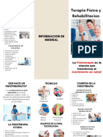 Triptico Servicio de Fisioterapia