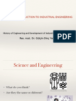 Enm 102 Introduction To Industrial Engineering: Res. Asst. Dr. Gülçin Dinç Yalçın