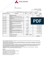 Axis Bank account statement