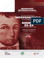 Programa de Actividades - Bicentenario de La Independencia Efimera