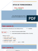 Aula 3 - FTERMO - Calor Latente