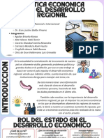 Trabajo Grupal - Exposicion Del Trabajo de La Politica Economica para El Desarrollo Regional - 4A