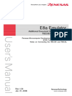 E8a Emulator: Additional Document For User's Manual R0E00008AKCE00EP36