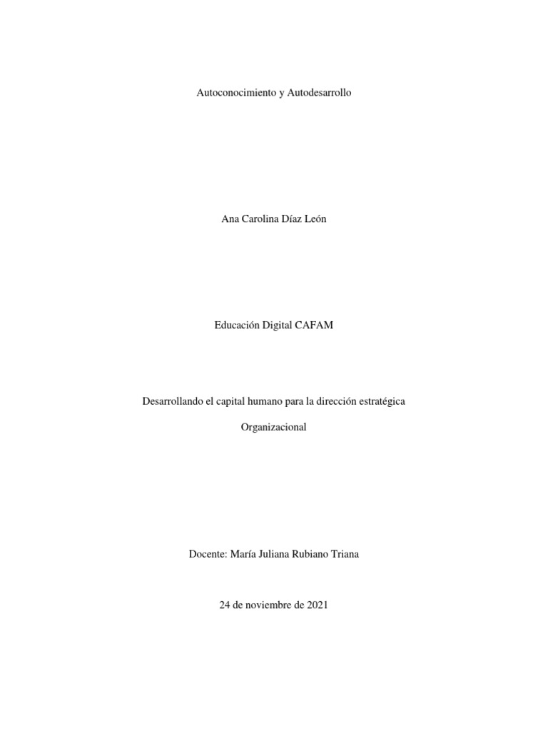 Autoconocimiento y Mejora Personal | PDF | Relaciones personales ...