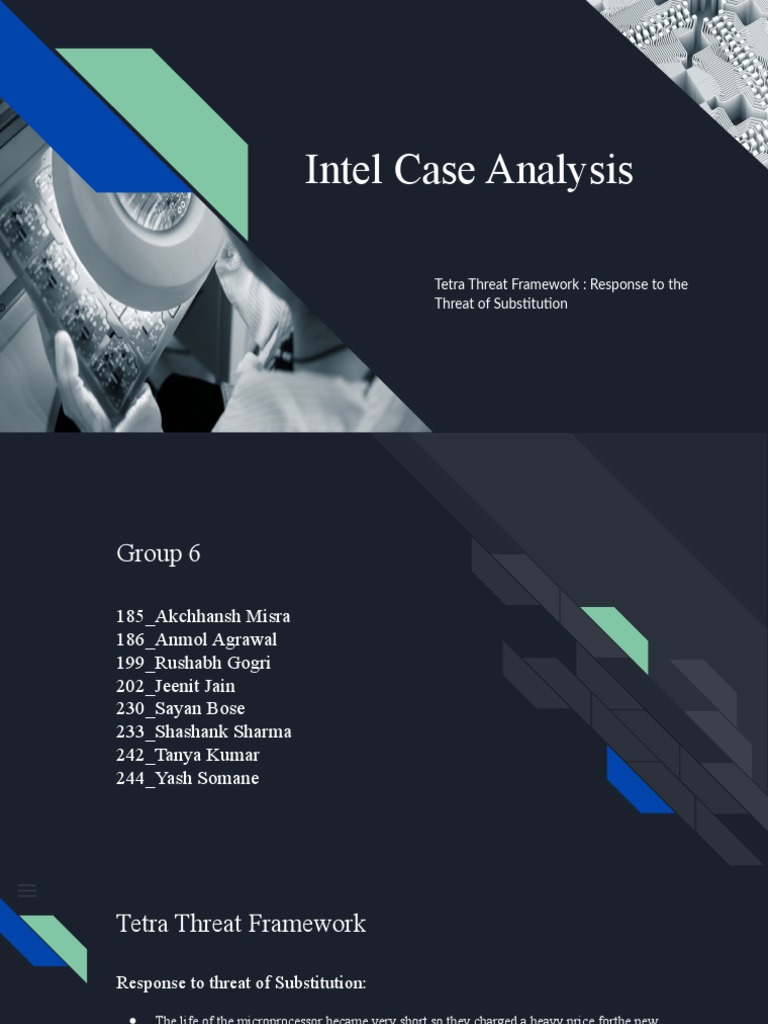 Intel Case - Group 6 | PDF | Business | Technology & Engineering