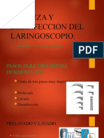 Limpieza y Desinfeccion Del Laringoscopio