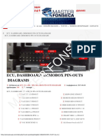 Master Fonseca: Ecu, Dashboard, Immobox Pin-Outs Diagrams