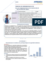 Experiencia de Aprendizaje N°9 Peruanas y Peruanos, Nos Comprometemos en La Construcción de Una Sociedad Más Segura