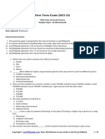 Mycbseguide: Cbse Class 10 Social Science Sample Paper - 08 (MCQ Based)