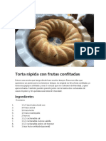 Torta Rapida Con Frutas