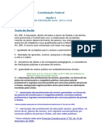 Constituição Federal Artigos 205 A 214