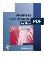 Business Vocabulary in Use: Elementary To Pre-Intermediate With Answers and CD-ROM - Bill Mascull