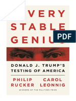 A Very Stable Genius: Donald J. Trump's Testing of America - Carol D. Leonnig