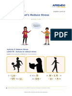 Let's Reduce Stress: Activity 3: Reduce Stress LEAD IN: Actions To Reduce Stress