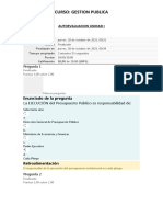 AUTOEVALUACION UNIDAD I - Gestión Publica