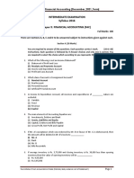 Intermediate Examination Syllabus 2016 Paper 5: Financial Accounting (Fac)