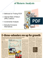 Lecture 27 Rate of Return Analysis