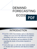Demand Forecasting ECO310