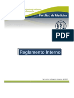 Reglamento Interno de La Facultad de Medicina de La UACam