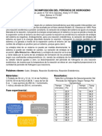 278160371 La Entalpia de Descomposicion Del Peroxido de Hidrogeno Lab 5 de Fq PDF