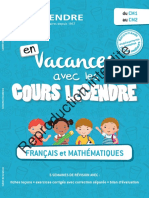 Extrait en Vacances Avec Les Cours Legendre CM1 CM2