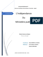 L'Indépendance Du Ministère Public VF Ok