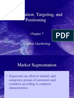 Segmentation, Targeting, and Positioning: Global Marketing
