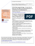 Child Neuropsychology: A Journal On Normal and Abnormal Development in Childhood and Adolescence