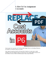 Primavera P6 How To Use Assignment Codes As Cost Accounts 1