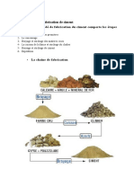 Processus de Fabrication de Ciment