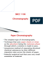 SBCC 1106 Paper Chromatography Analysis