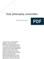 God, Philosophy, Universities: Translatorium 2