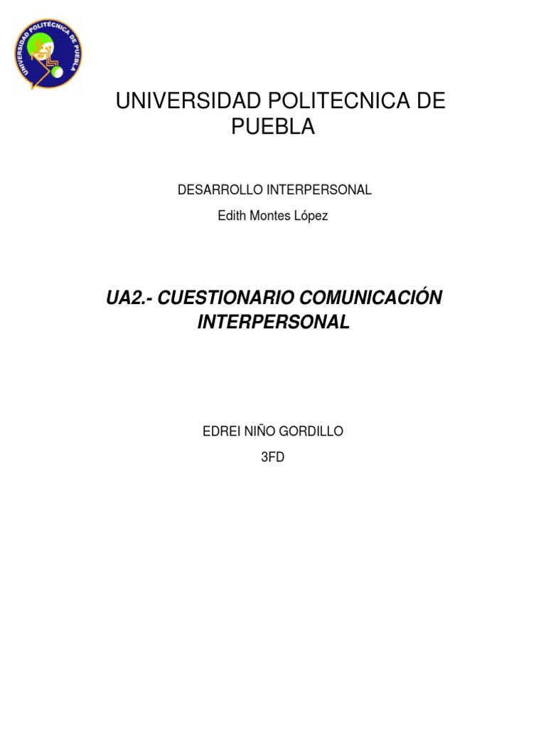 Ua2 Cuestionario | PDF | Comunicación | Información