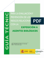 Guía técnica para la evaluación de agentes biológicos INSHT 2014